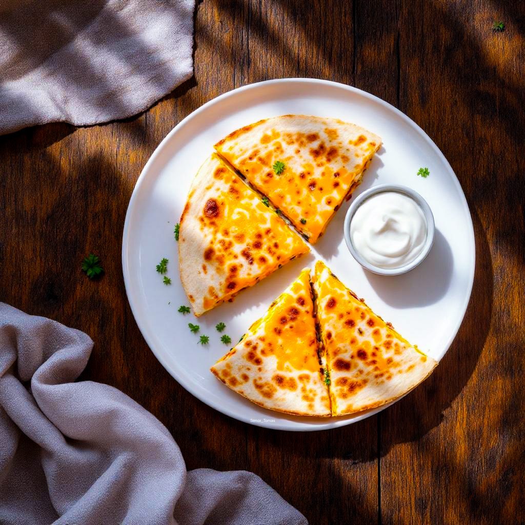 Cheese Quesadilla.