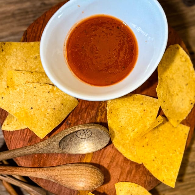 Side chips & salsa.